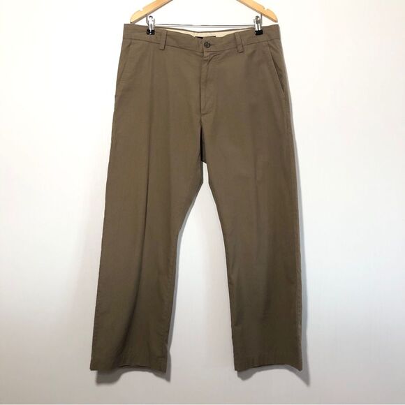 Banana Republic Pants Mens 38 30 Khaki Pinstripe Chinos Straight Leg Preppy - Picture 1 of 8